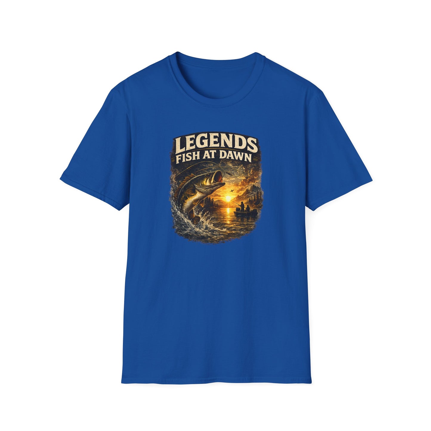 Fishing Shirt for Men, Legends Fish at Dawn Tee, Bass Fishing T-Shirt, Fisherman Gift, Fathers Day Shirt for Dad