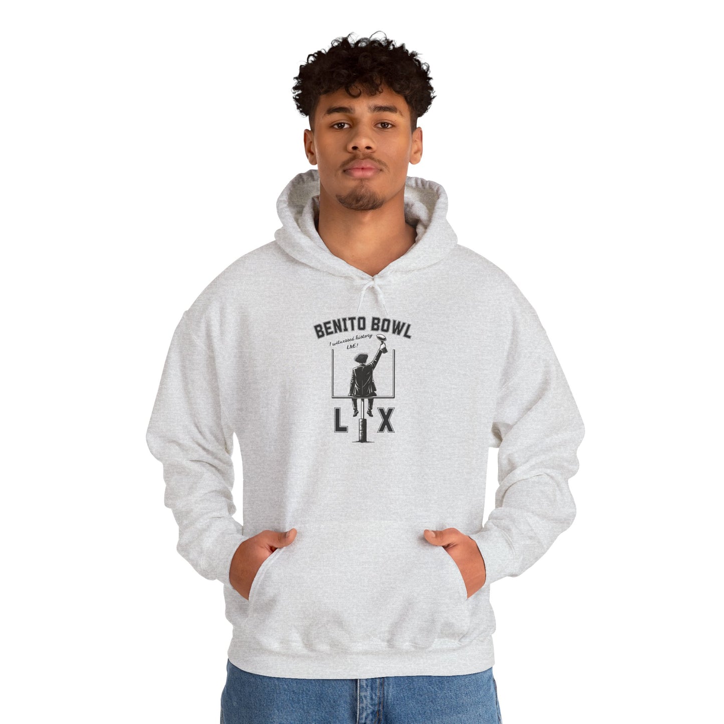 Benito Bowl LX Witnessed History Live Halftime Hoodie, Football Fan Gift, Benito Hoodie, Puerto Rico Boricua Heritage