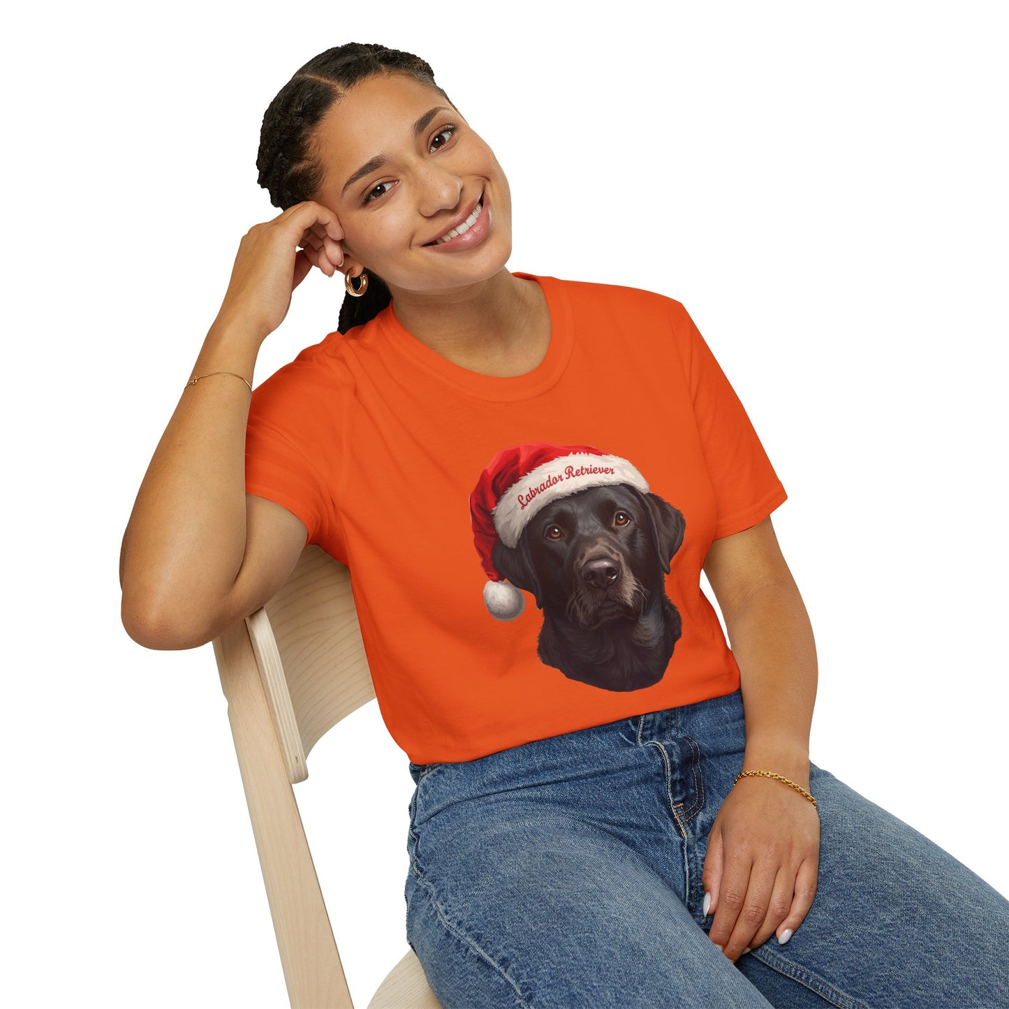 Labrador Retriever Dog Portrait Shirt – Black Lab Dog Lover Gift, Cute Dog Mom Tee, Dog Dad Shirt, Pet Breed Apparel