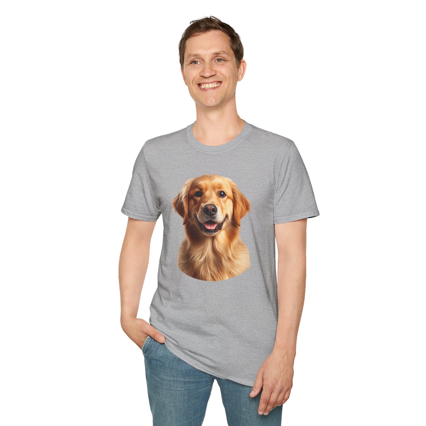 Golden Retriever Dog Portrait Shirt – Lab Dog Lover Gift, Cute Dog Mom Tee, Dog Dad Shirt, Pet Breed Apparel