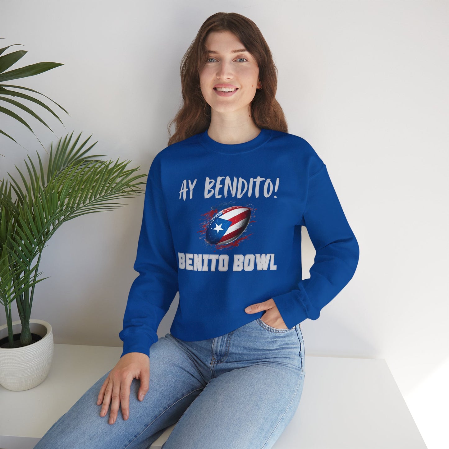 Ay Bendito! Benito Bowl Sweatshirt, Halftime Benito Shirt, Football Fan Gift, Benito Sweatshirt, Puerto Rico Heritage Boriqua Pride Gift