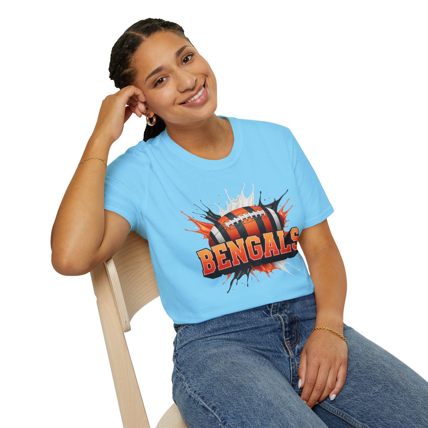 Cincinnati Football Unisex T-Shirt, Cincinnati Team Tee, Football Gift for Cincinnati Fans, Game Day Shirt, Sports Fan Football Apparel