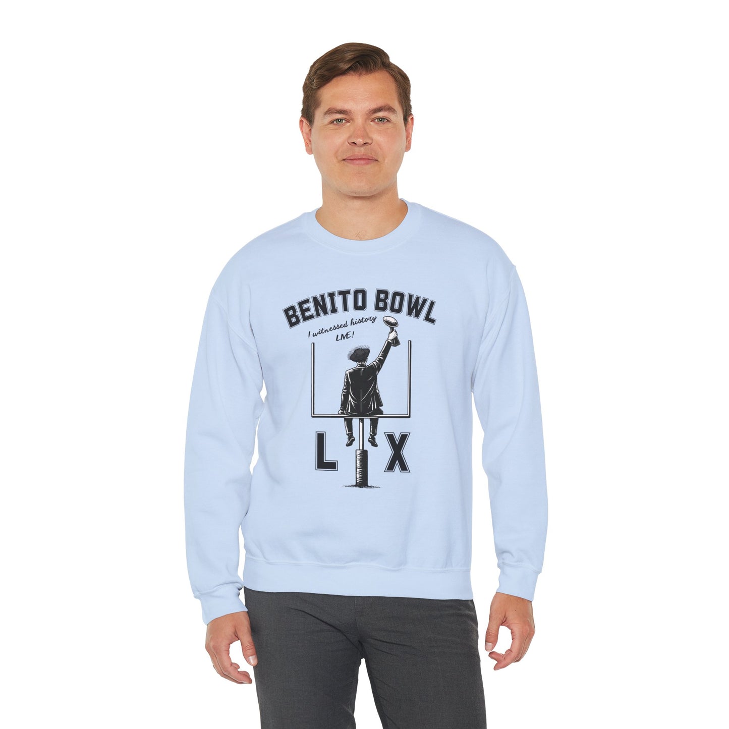Benito Bowl LX Witnessed History Live Halftime Sweatshirt, Football Fan Gift, Benito Sweatshirt, Puerto Rico Boricua Heritage