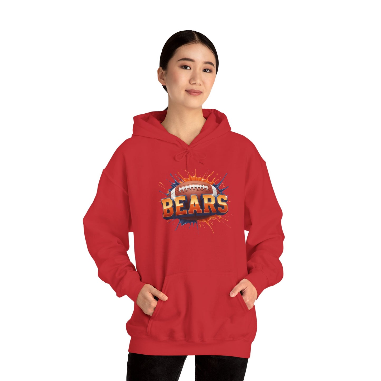 Chicago Football Hoodie, Chicago Team Hoodie, Football Gift for Chicago Fans, Game Day Sports Fan Apparel, Football Fan Gift