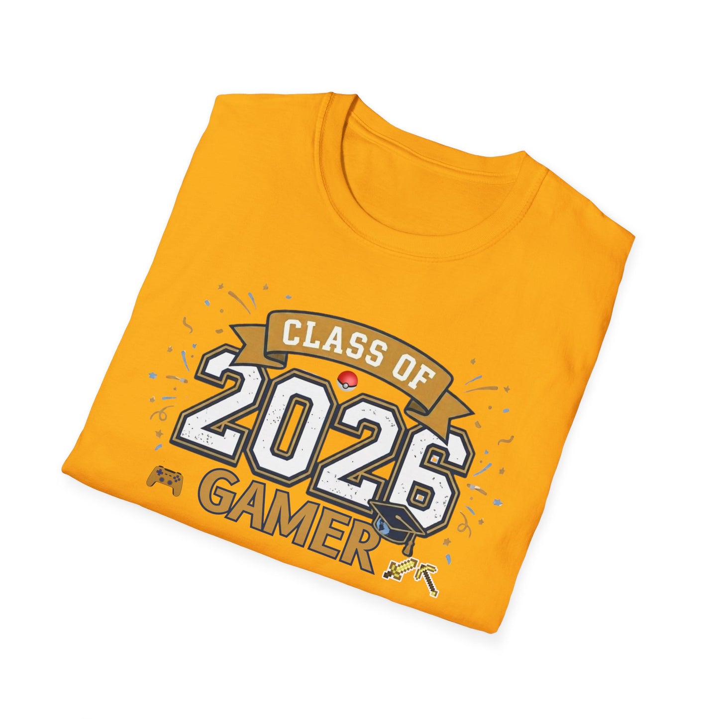 Class of 2026 Gamer T-Shirt – Graduation Gift for Gamers, Senior 2026 Shirt, Video Game Grad Tee, High School or College