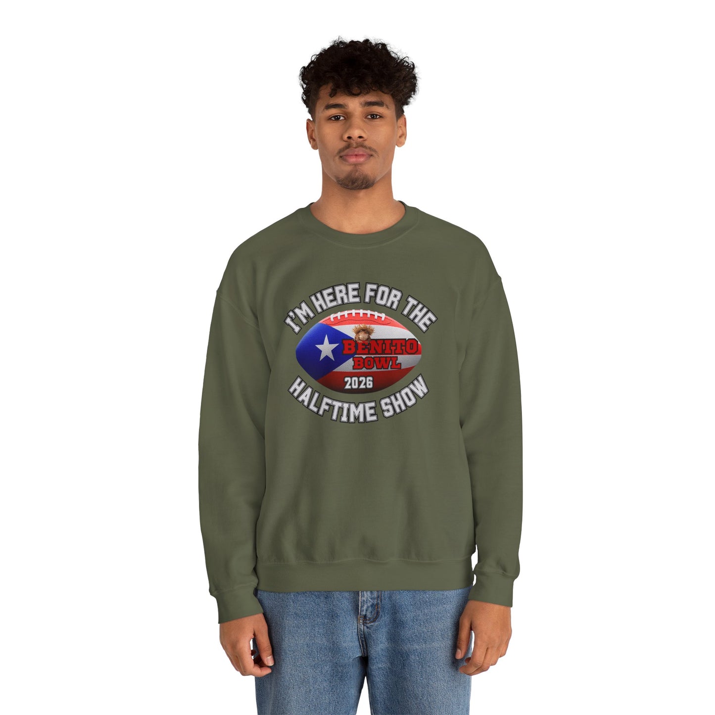 Benito Bowl Halftime 2026 Sweatshirt, Benito Bowl Shirt, Football Fan Gift, Puerto Rico Heritage Sweatshirt, Boriqua Pride Gift