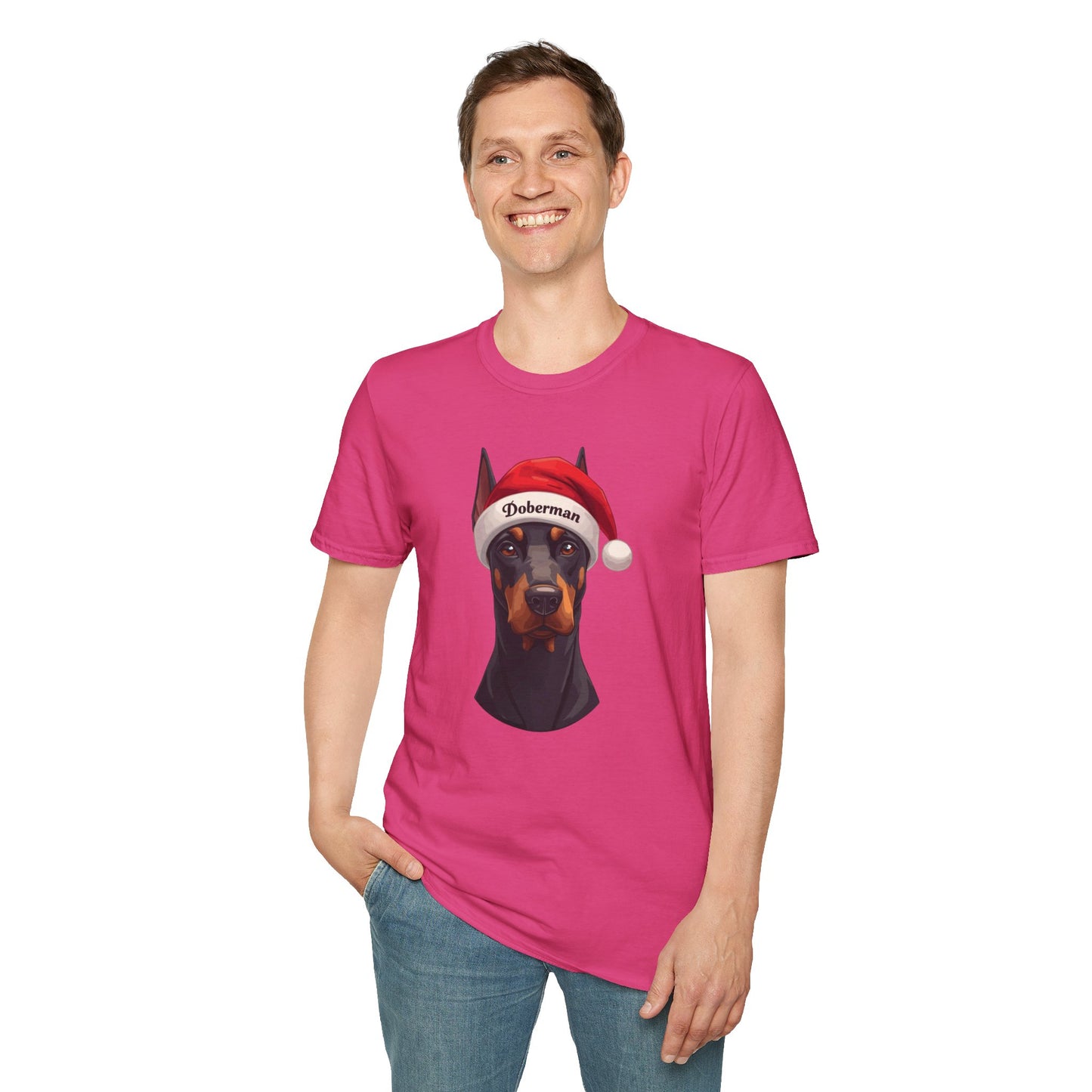 Doberman Dog Portrait Shirt – Doberman Dog Lover Gift, Cute Dog Mom Tee, Dog Dad Shirt, Pet Breed Apparel