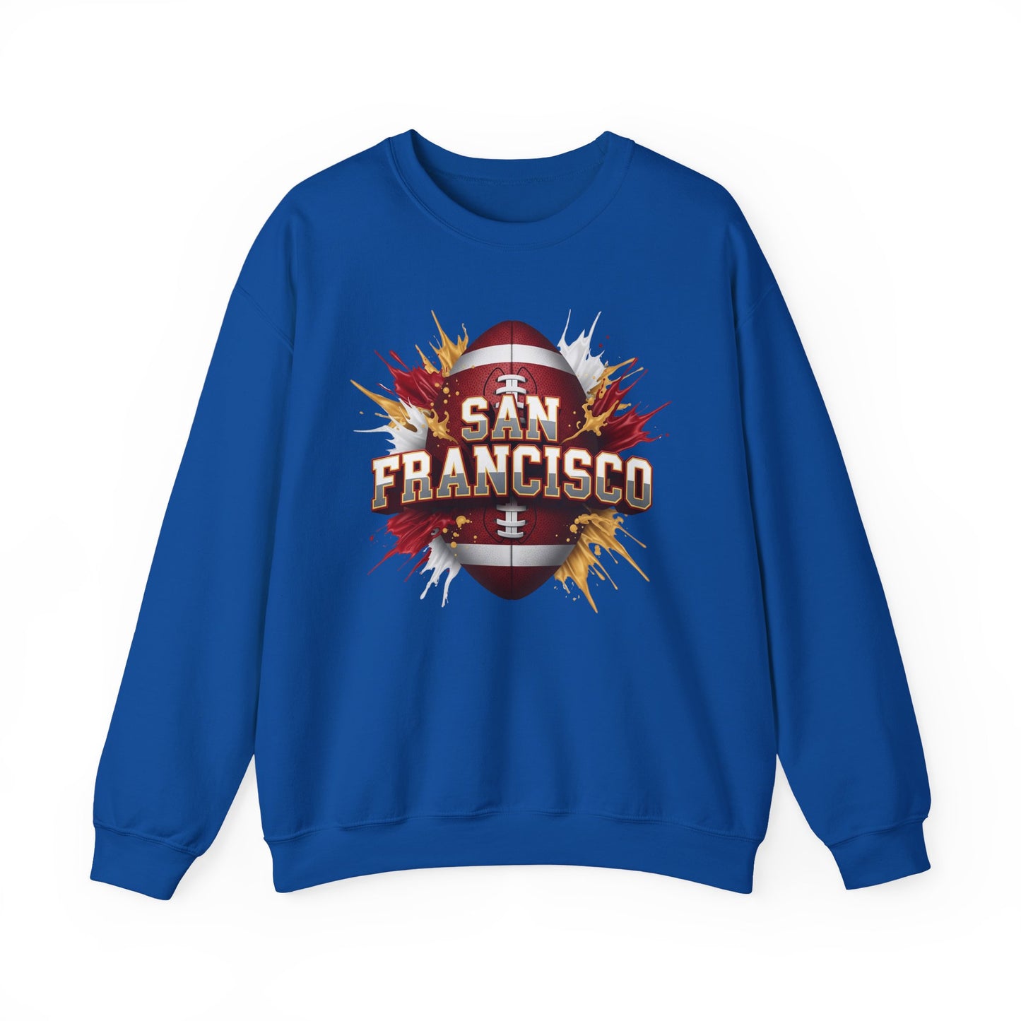 San Francisco Football Sweatshirt, San Francisco Team Sweatshirt, Football Gift for San Fran Fans, Game Day Fan Apparel, Football Fan Gift