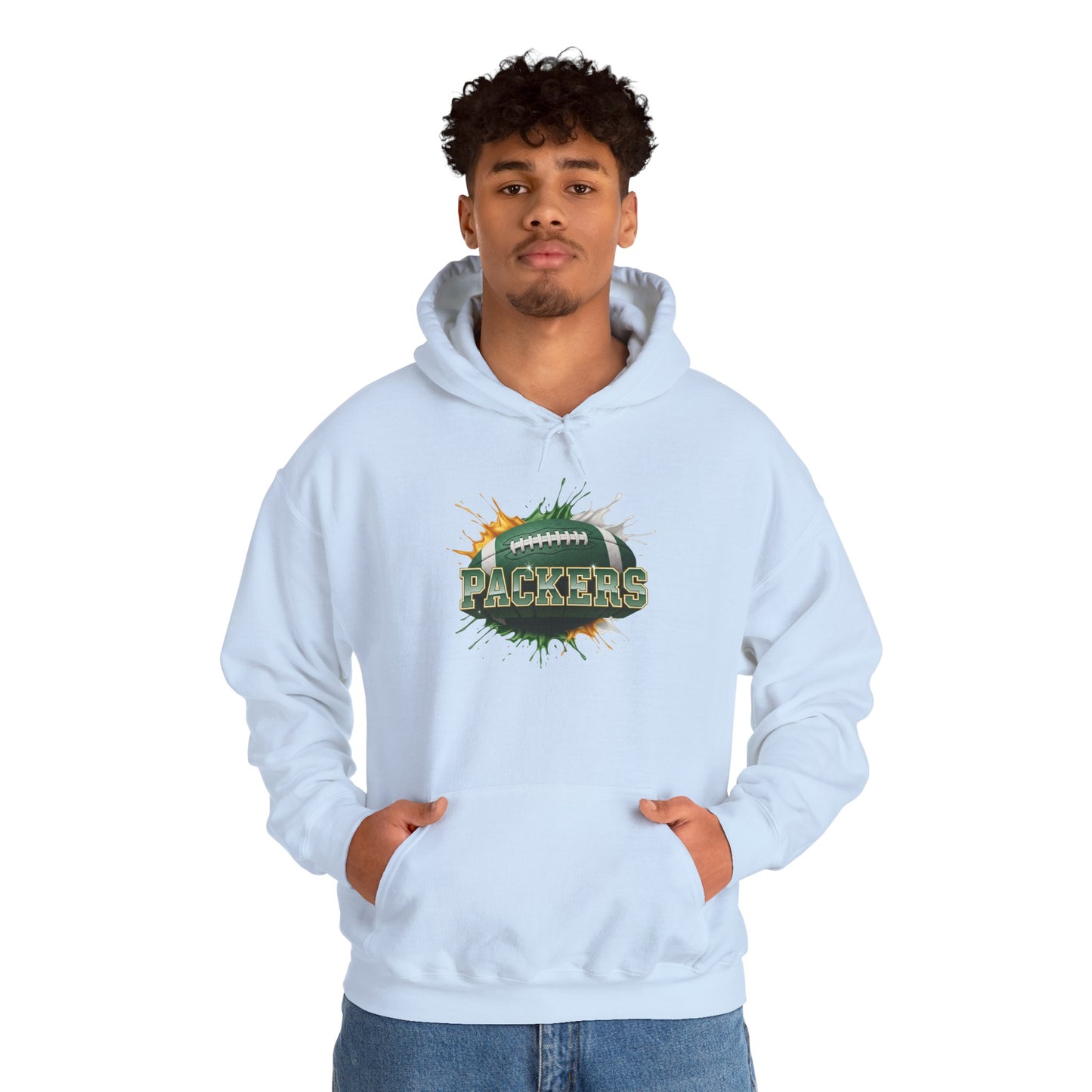 Green Bay Football Hoodie, Green Bay Team Hoodie, Football Gift for Green Bay Fans, Game Day Sports Fan Apparel, Football Fan Gift