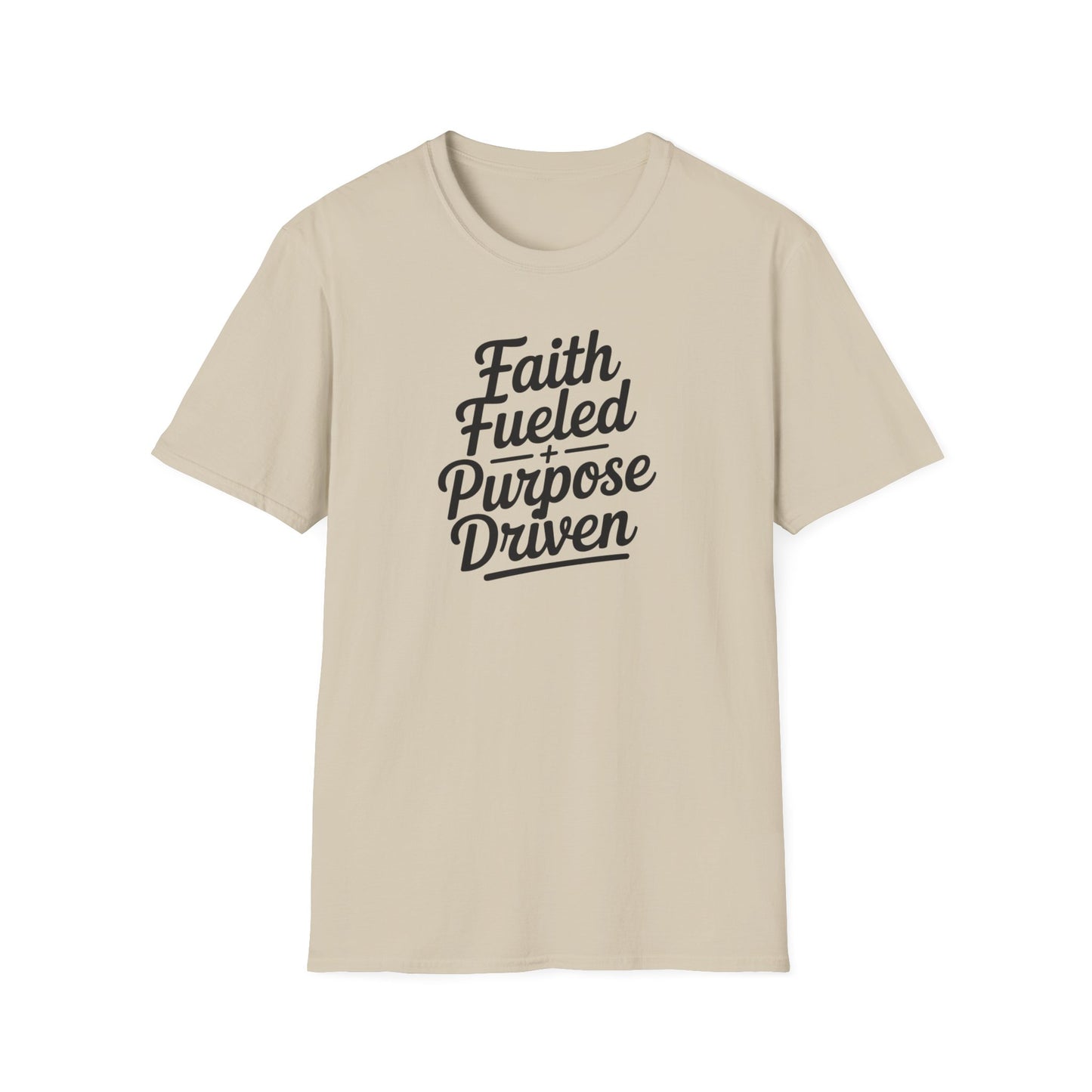 Faith Fueled Purpose Driven T-Shirt – Inspirational Christian Shirt, Motivational Faith Tee for Women & Men