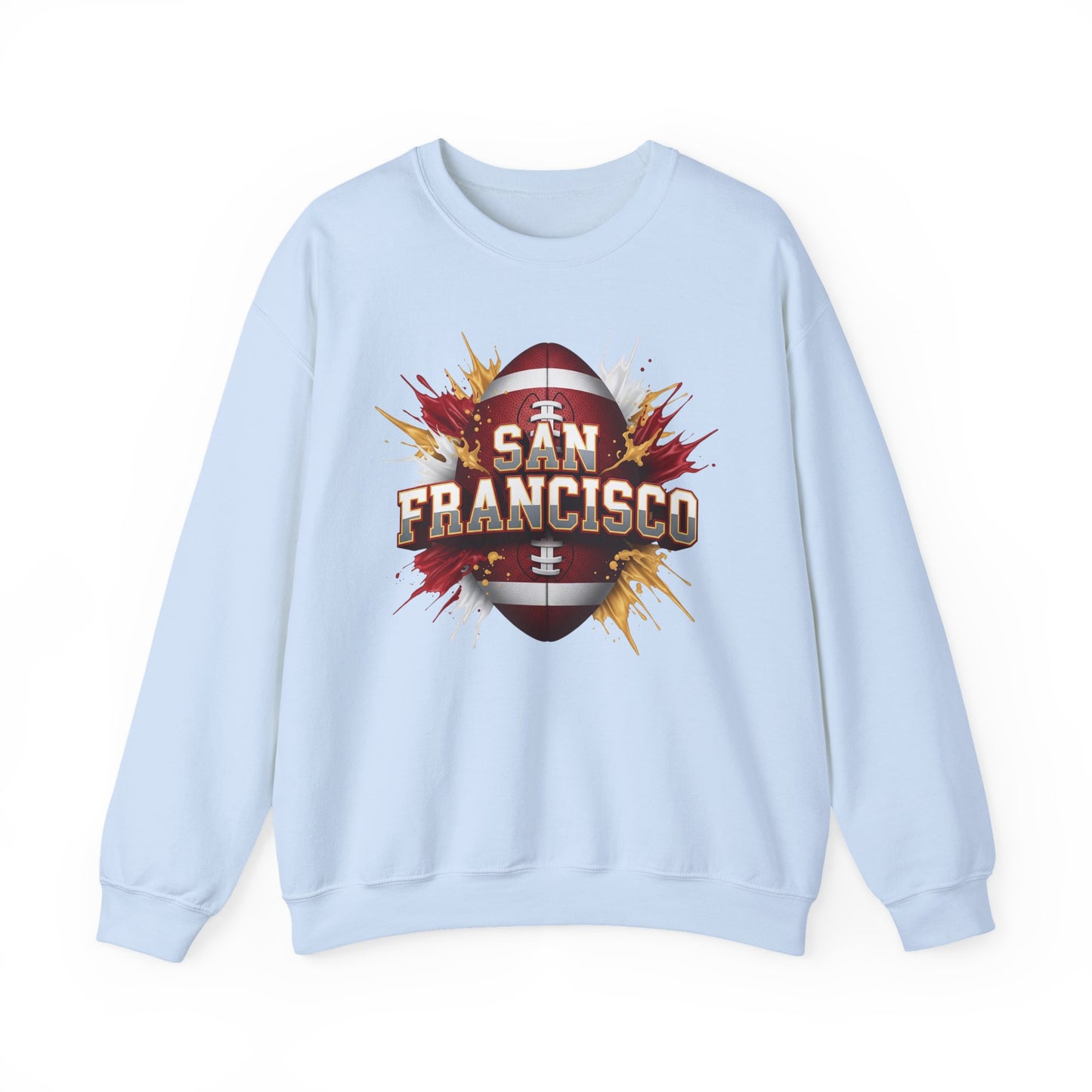 San Francisco Football Sweatshirt, San Francisco Team Sweatshirt, Football Gift for San Fran Fans, Game Day Fan Apparel, Football Fan Gift