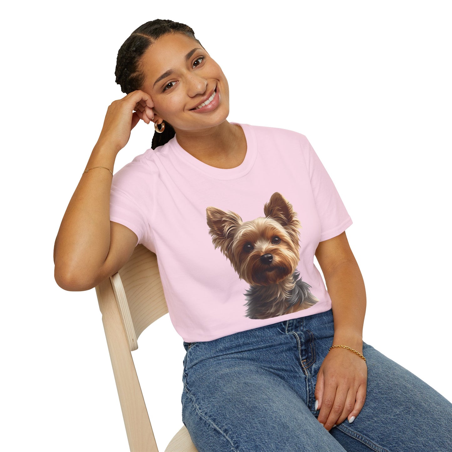 Yorkshire Terrier Dog Portrait Shirt – Yorkie Dog Lover Gift, Cute Dog Mom Tee, Dog Dad Shirt, Pet Breed Apparel