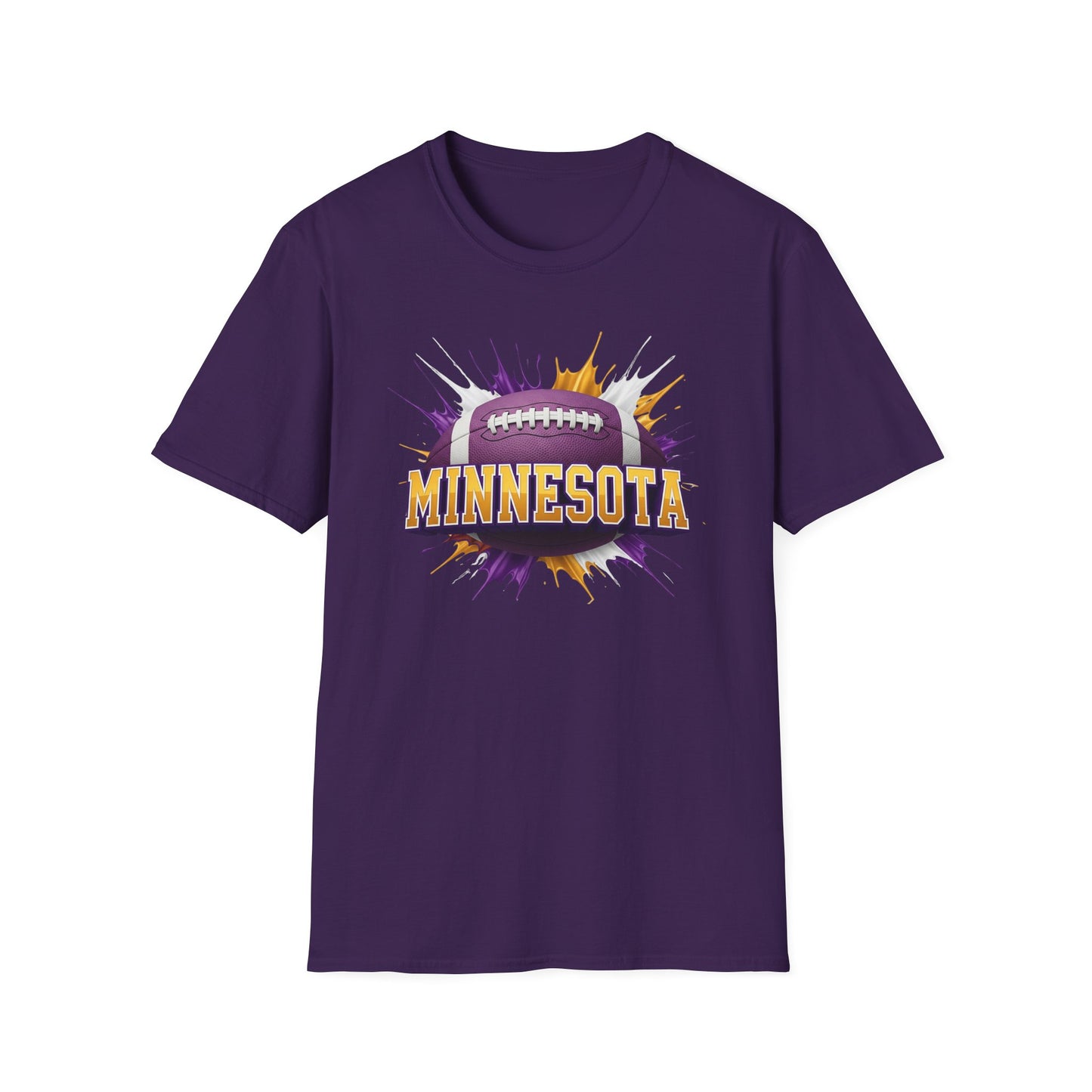Minnesota Football Unisex T-Shirt, Minnesota Team Tee, Football Gift for Minnesota Fans, Game Day Shirt, Sports Fan Apparel Football Tee
