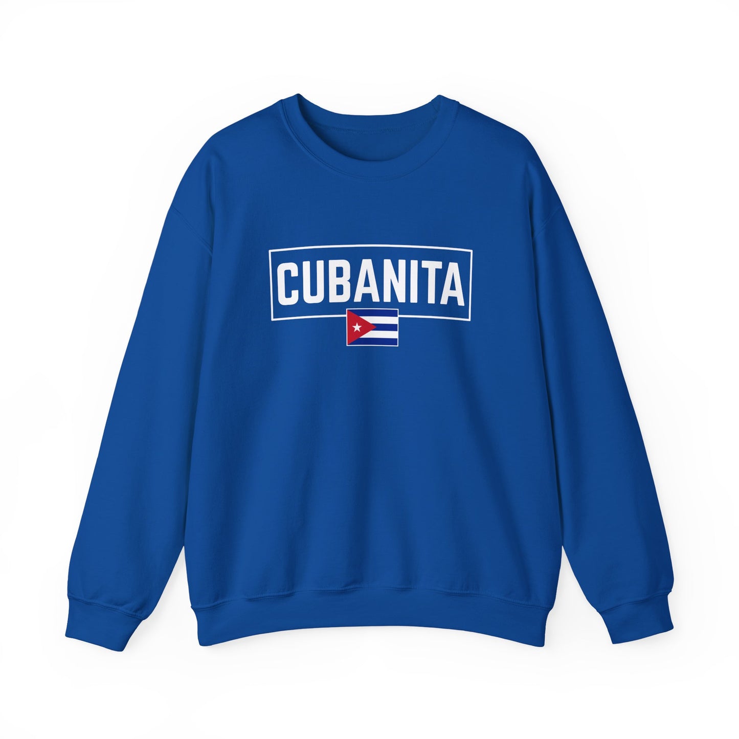 CUBANITA Sweatshirt – Cuban Flag Sweatshirt for Women, Latino Pride Sweatshirt, Cuba Heritage Top, Cuban Culture Graphic Sweatshirt
