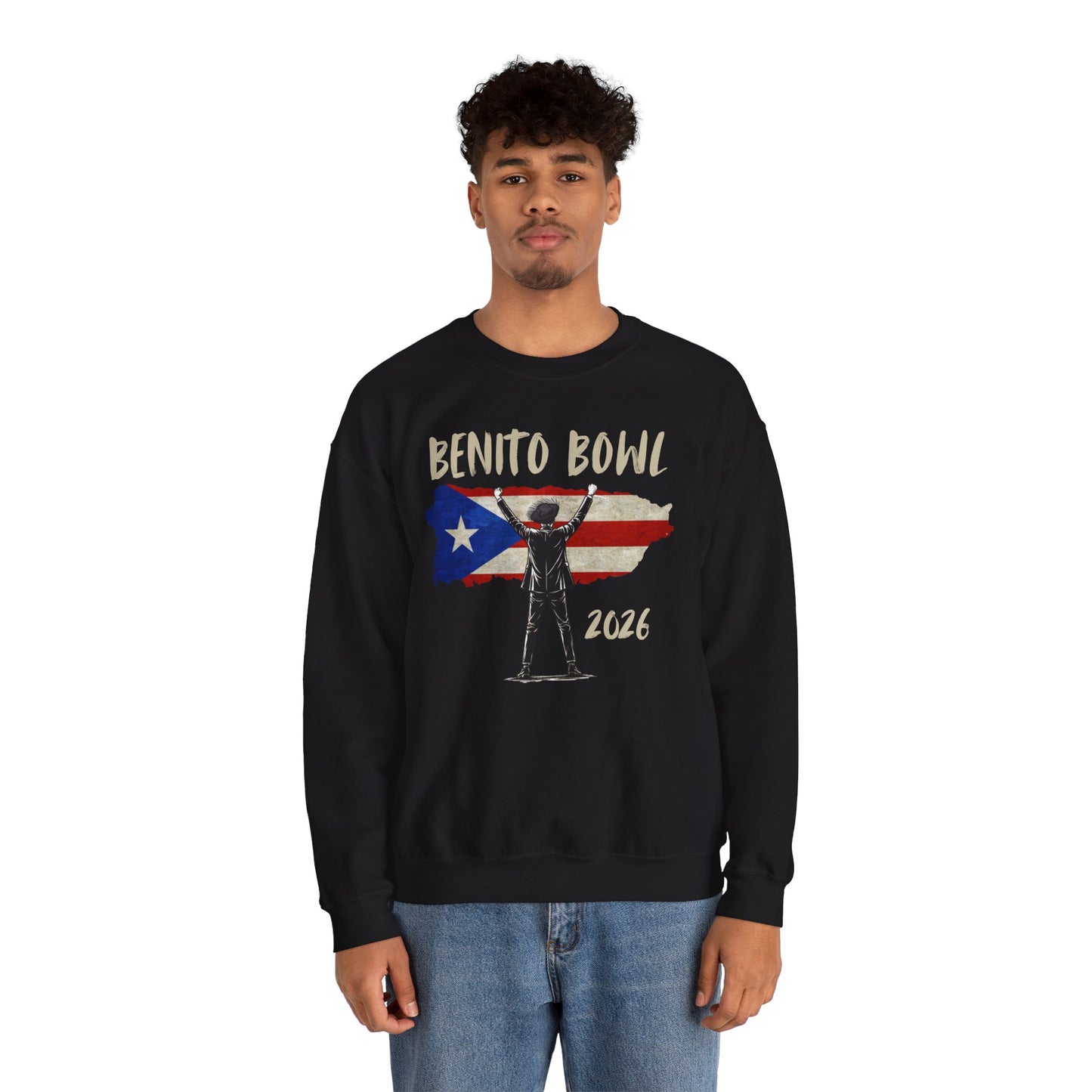 Benito Bowl 2026 PR Flag Sweatshirt, Benito Bowl, Football Fan Gift, Puerto Rico Boricua Heritage Culture Pride sweatshirt