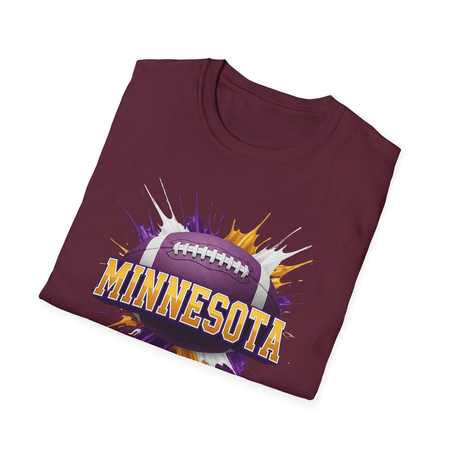 Minnesota Football Unisex T-Shirt, Minnesota Team Tee, Football Gift for Minnesota Fans, Game Day Shirt, Sports Fan Apparel Football Tee