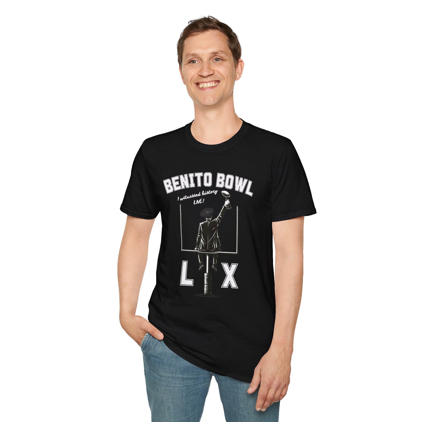 Benito Bowl LX Shirt – Witnessed History Live – Football Graphic Tee, Benito Bowl Shirt, Football Fan Gift, Puerto Rico Heritage Tee, Boricua Pride Gift