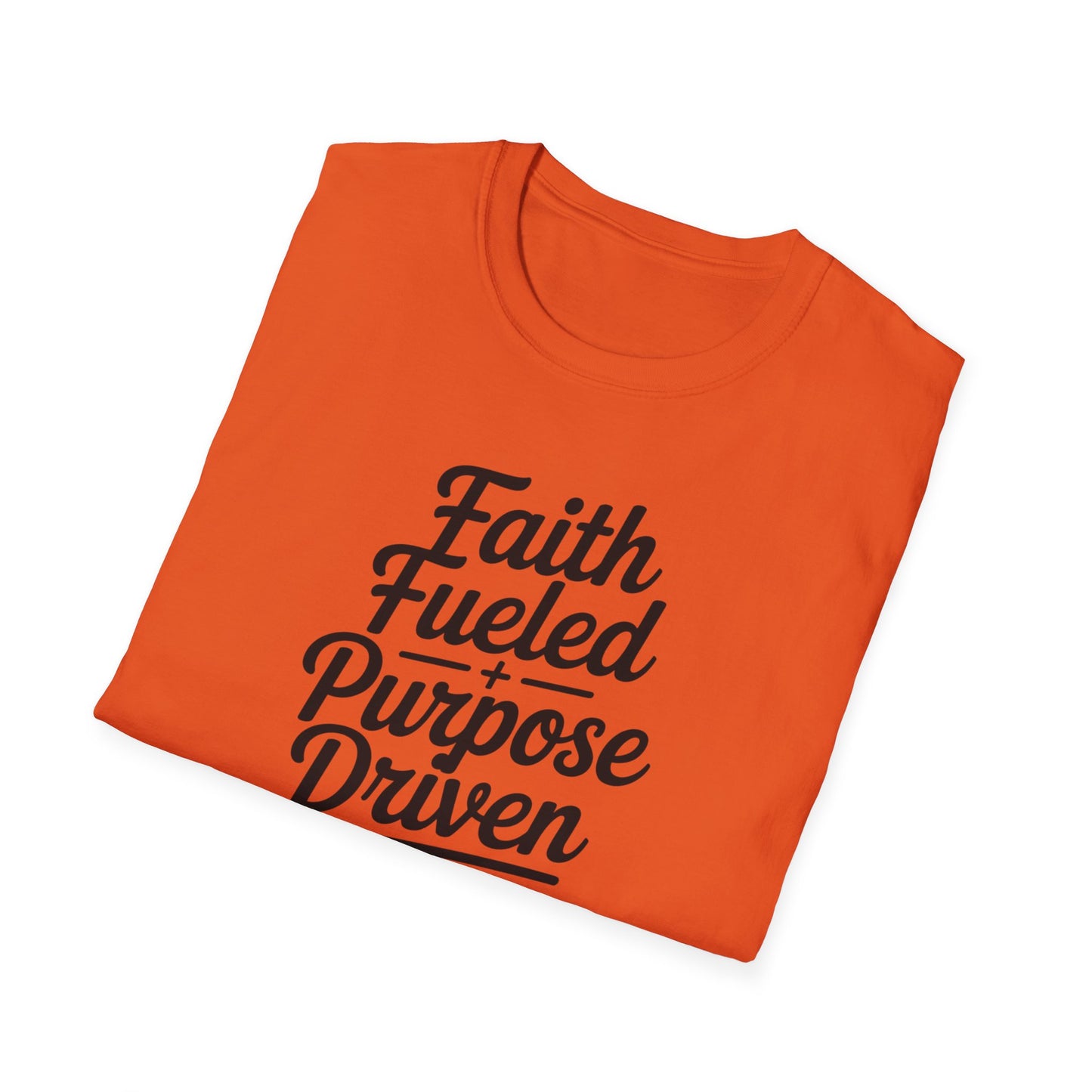Faith Fueled Purpose Driven T-Shirt – Inspirational Christian Shirt, Motivational Faith Tee for Women & Men