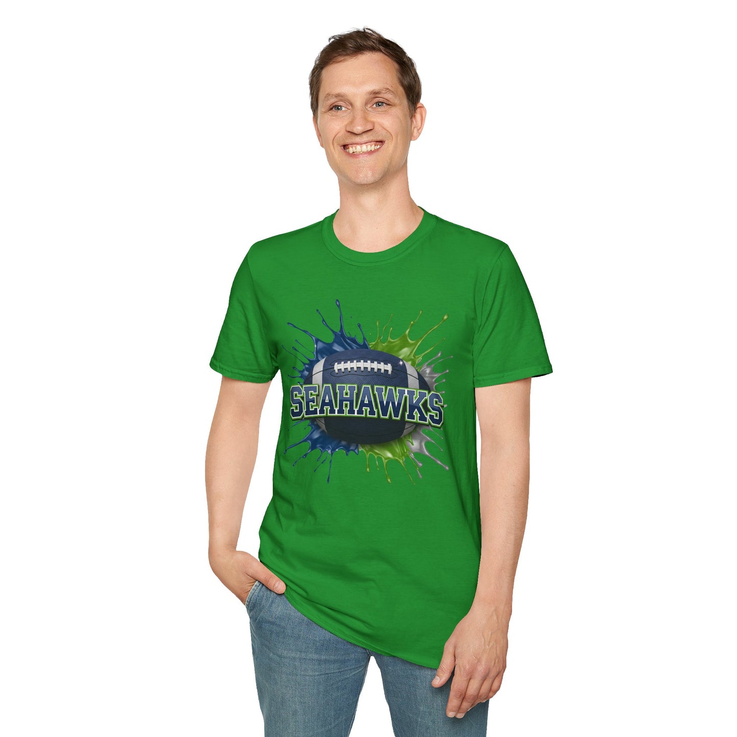Seattle Football Unisex T-Shirt, Seattle Team Tee, Football Gift for Seattle Fans, Game Day Shirt, Sports Fan Apparel Football