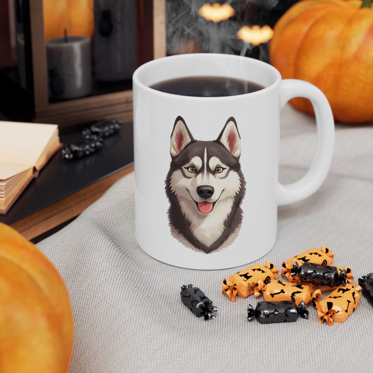 Siberian Husky Mug, Husky Dog Coffee Mug, Dog Lover Mug, Pet Parent Gift, Husky Mom Dad Cup 11oz or 15oz, Dog Lover Gift