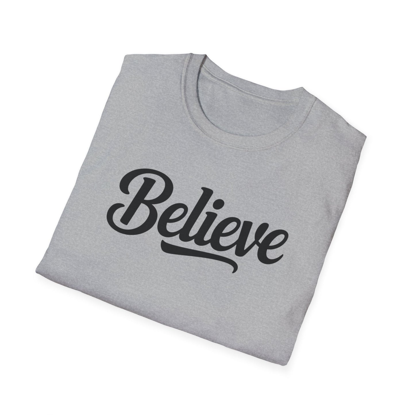 Believe T-Shirt – Inspirational Faith Shirt, Christian Motivational Tee, Positive Encouragement Apparel