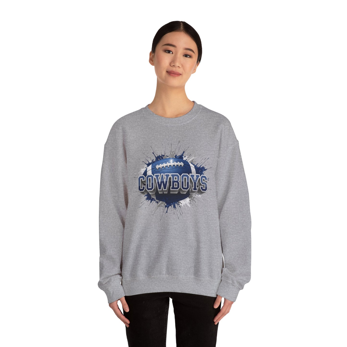 Dallas Football Sweatshirt, Dallas Team Sweatshirt, Football Gift for Dallas Fans, Game Day Sports Fan Football Apparel
