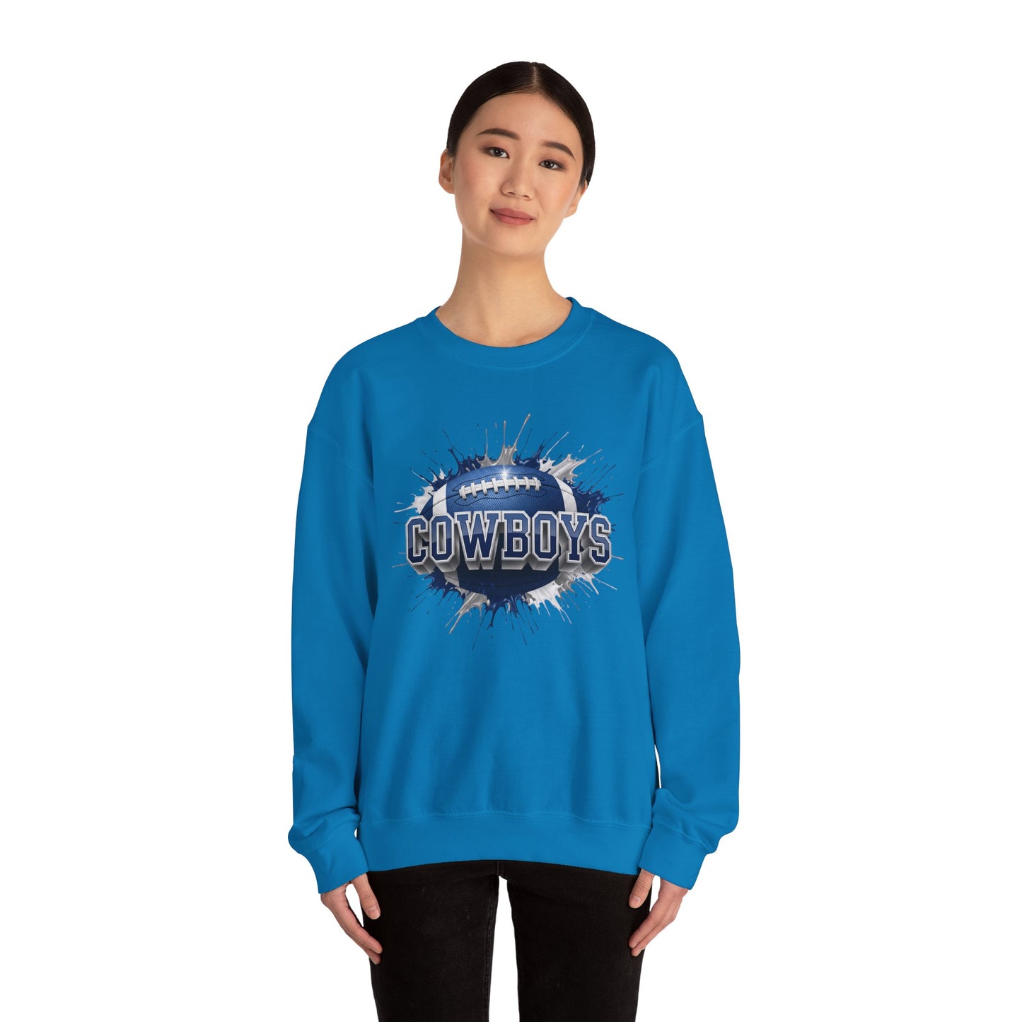 Dallas Football Sweatshirt, Dallas Team Sweatshirt, Football Gift for Dallas Fans, Game Day Sports Fan Football Apparel