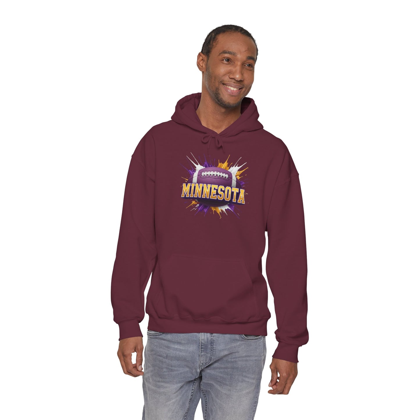 Minnesota Football Hoodie, Minnesota Team Hoodie, Football Gift for Minnesota Fans, Game Day Sports Fan Apparel, Football Fan Gift