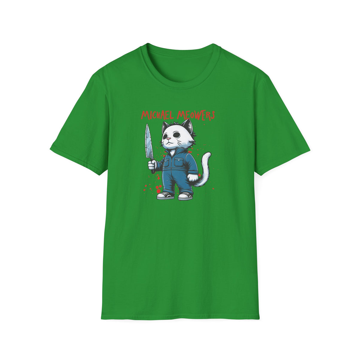 Michael Meowers Halloween Funny Cat T-Shirt, Scary Movie Tee, Halloween Cat Shirt, Horror Movie Cat Fan Gift, Horror Movie Character
