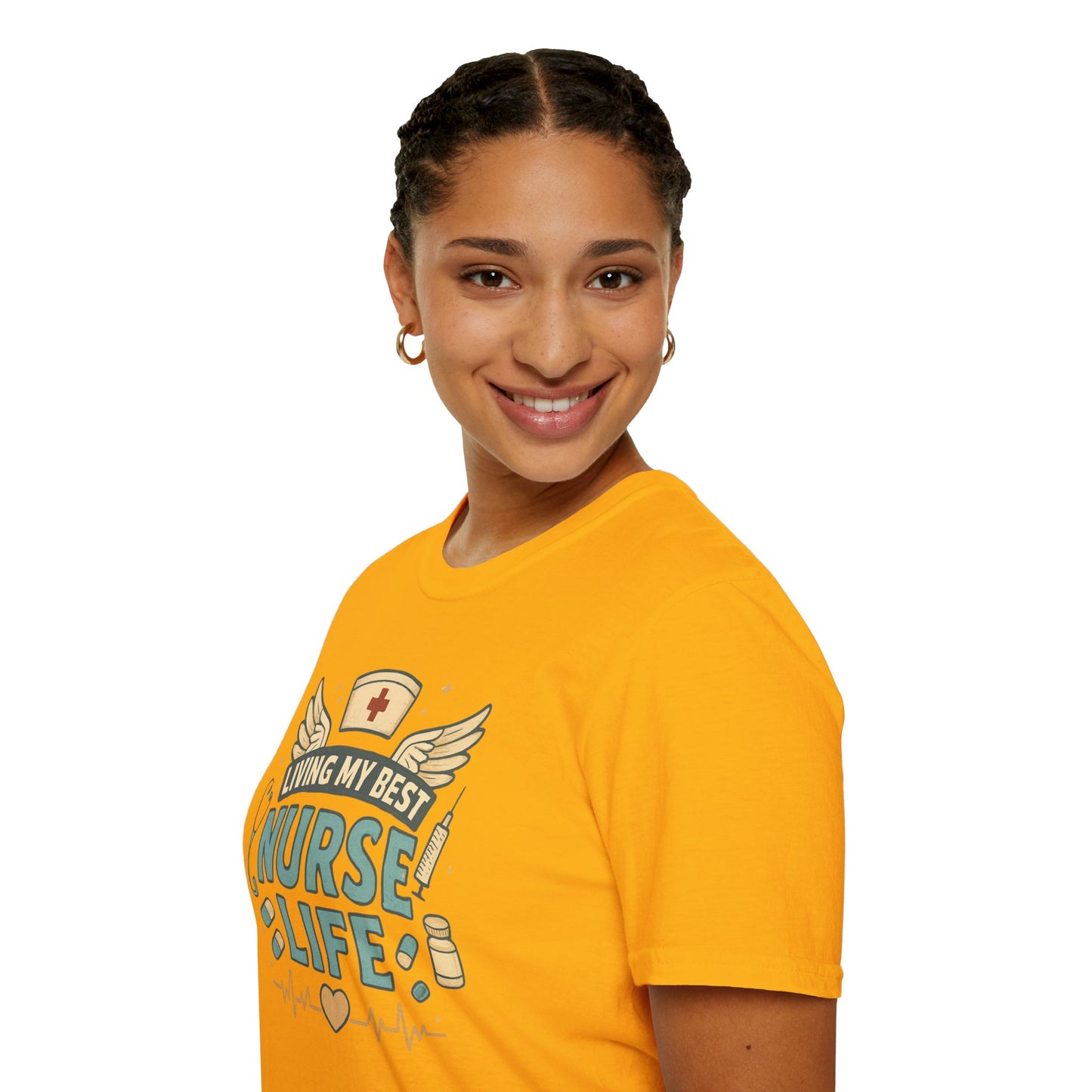 Living My Best Nurse Life Shirt – Cute Nurse Shirt for Women – RN Nurse Life Tee – Nurse Appreciation Gift, Medical Worker Shirt