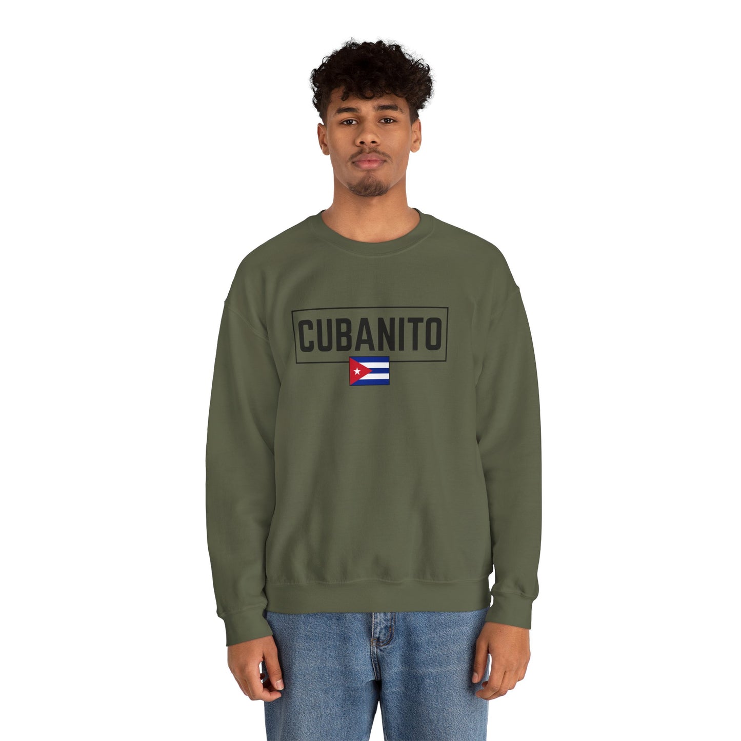 CUBANITO Sweatshirt – Cuban Flag Sweatshirt for Men, Latino Pride Sweatshirt, Cuba Heritage Top, Cuban Culture Graphic Sweatshirt