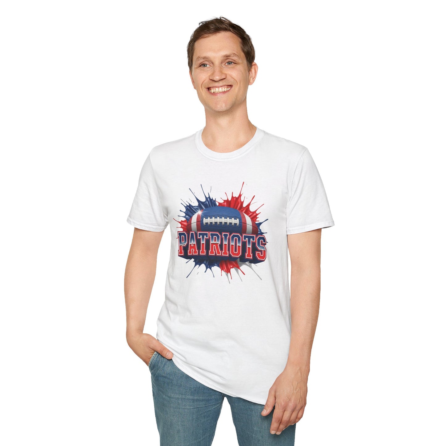 New England Football Unisex T-Shirt, New England Team Tee, Football Gift for New England Fans, Game Day Shirt Sports Fan Football Apparel
