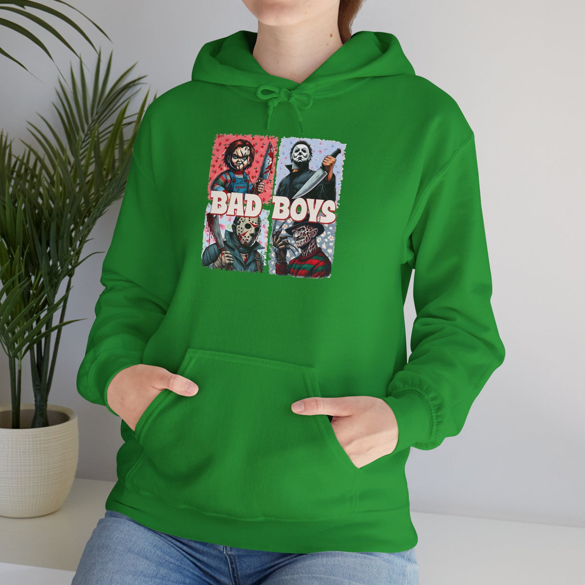 Horror Movie Villains Halloween Bad Boys Unisex Hoodie, Scary Movie Pullover, Horror Movie Sweatshirt, Halloween Costume Hoodie