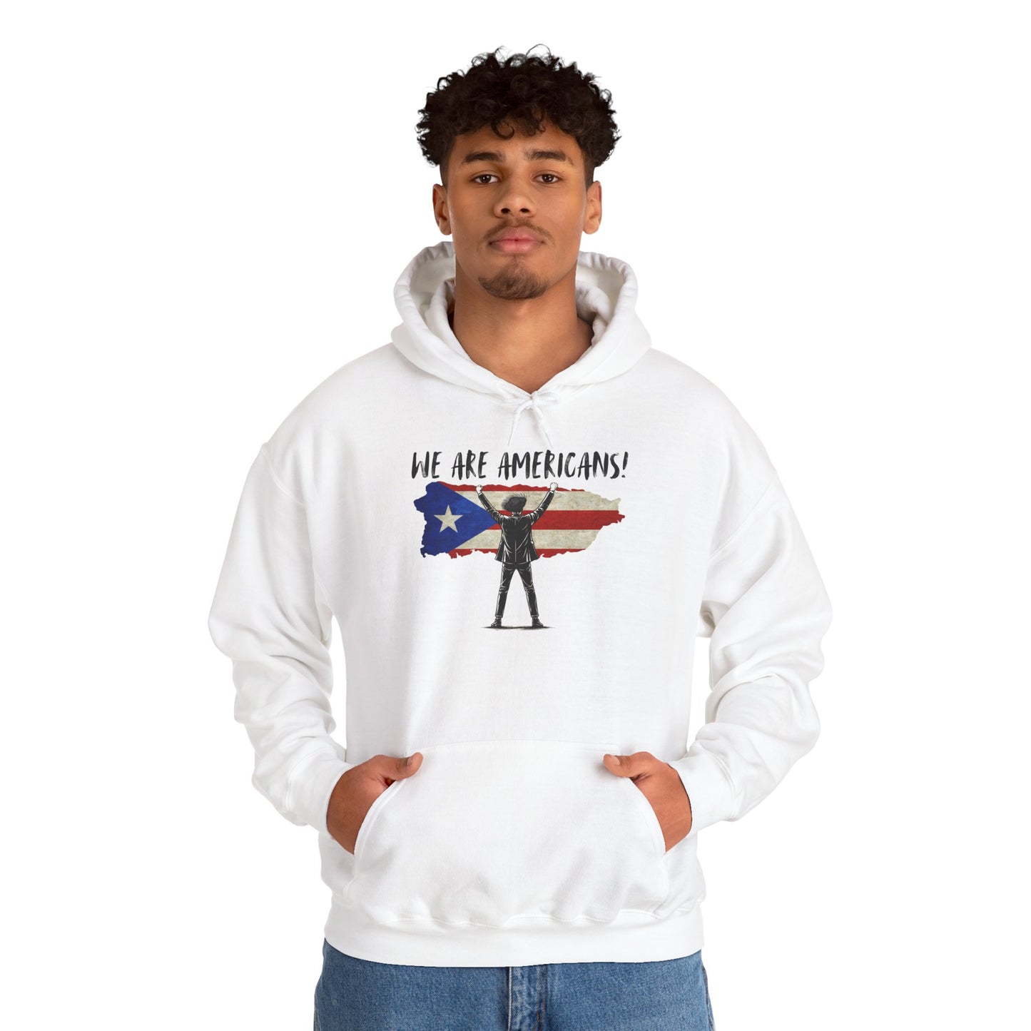Benito We are Americans Hoodie, Benito Bowl, Football Fan Gift, Puerto Rico Boricua Heritage Culture Pride Hoodie