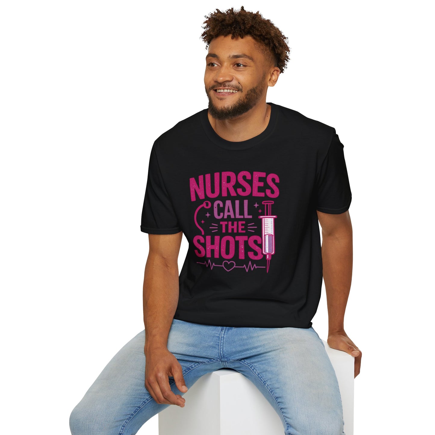 Nurses Call The Shots Shirt Funny Nurse Gift Medical Humor RN CNA Nursing Tee