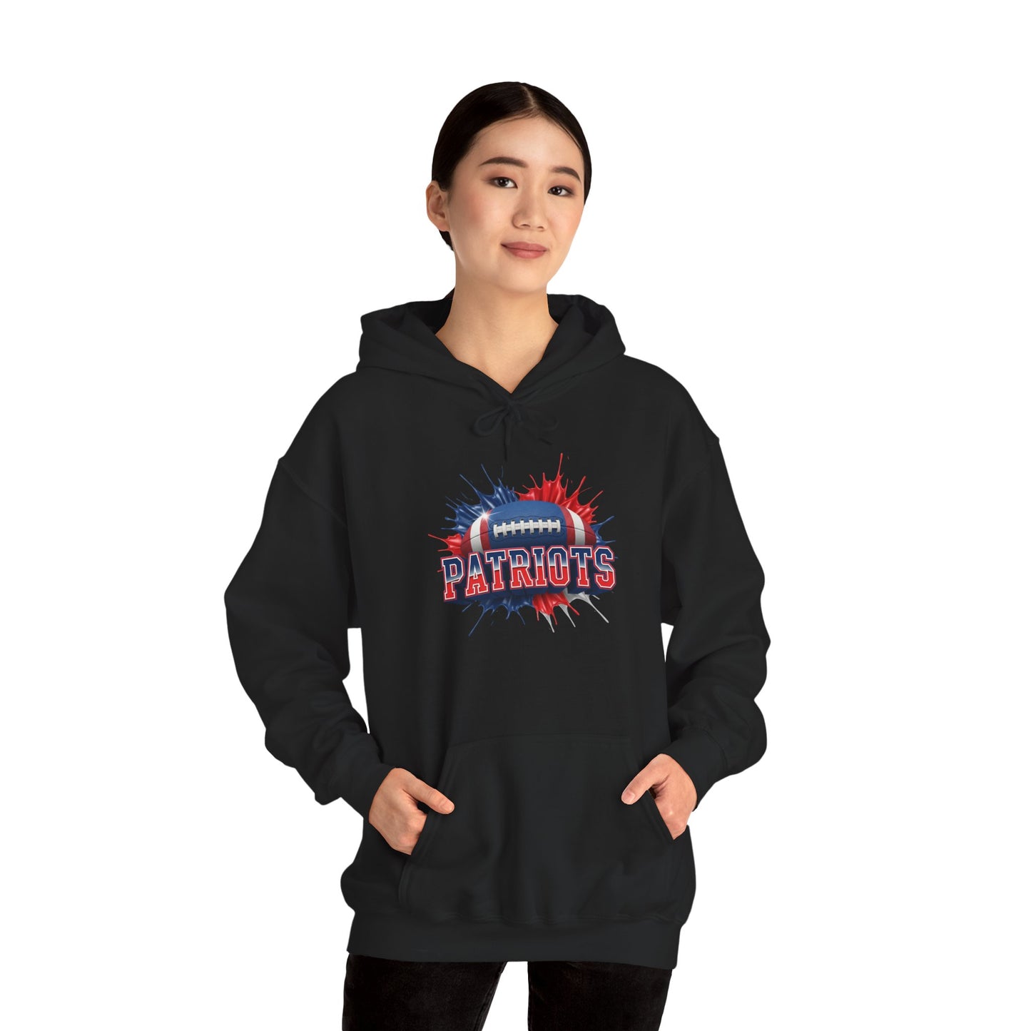 New England Football Hoodie, New England Team Hoodie, Football Gift for New England Fans, Game Day Sports Fan Apparel, Football Fan Gift
