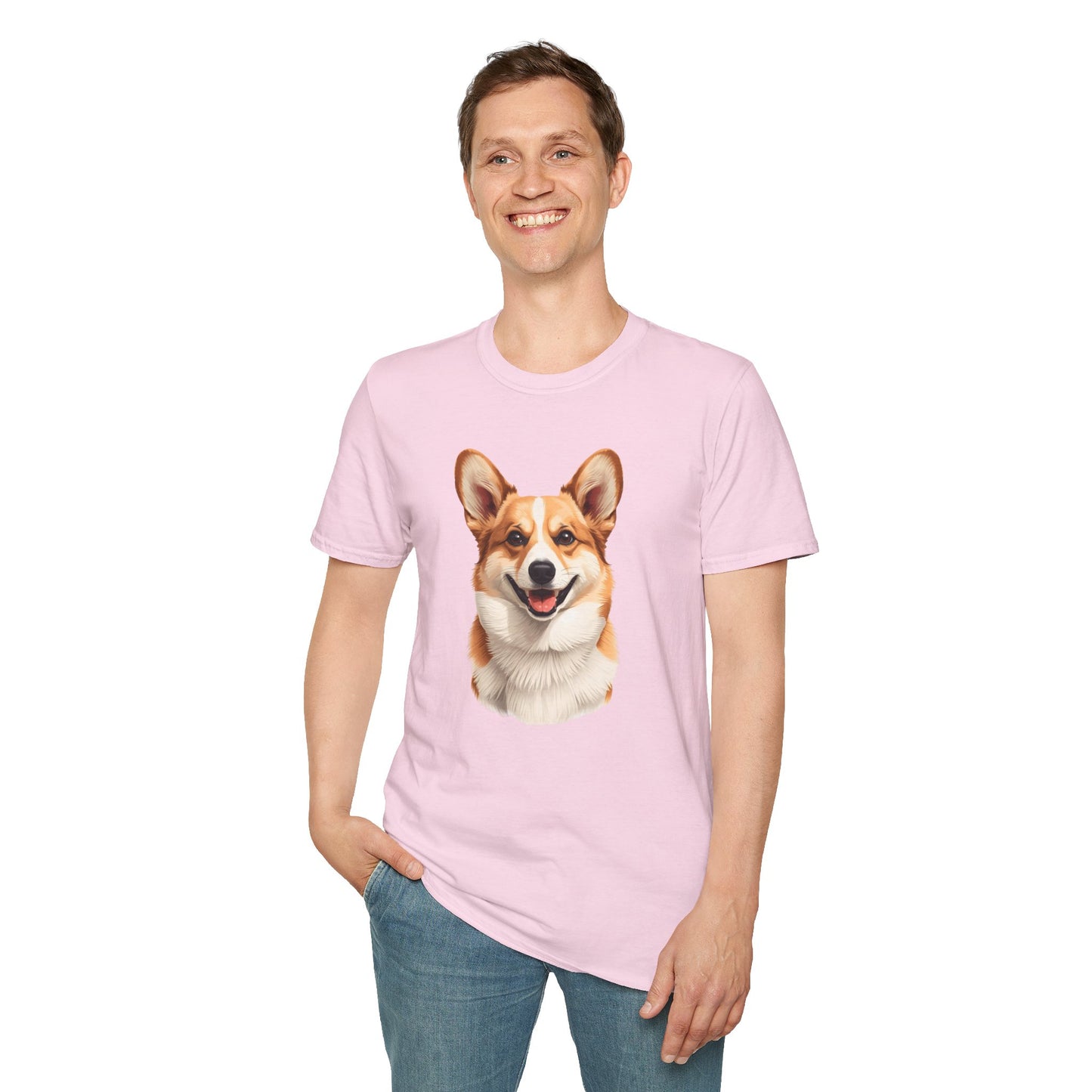 Corgi Dog Portrait Shirt – Corgi Dog Lover Gift, Cute Dog Mom Tee, Dog Dad Shirt, Pet Breed Apparel
