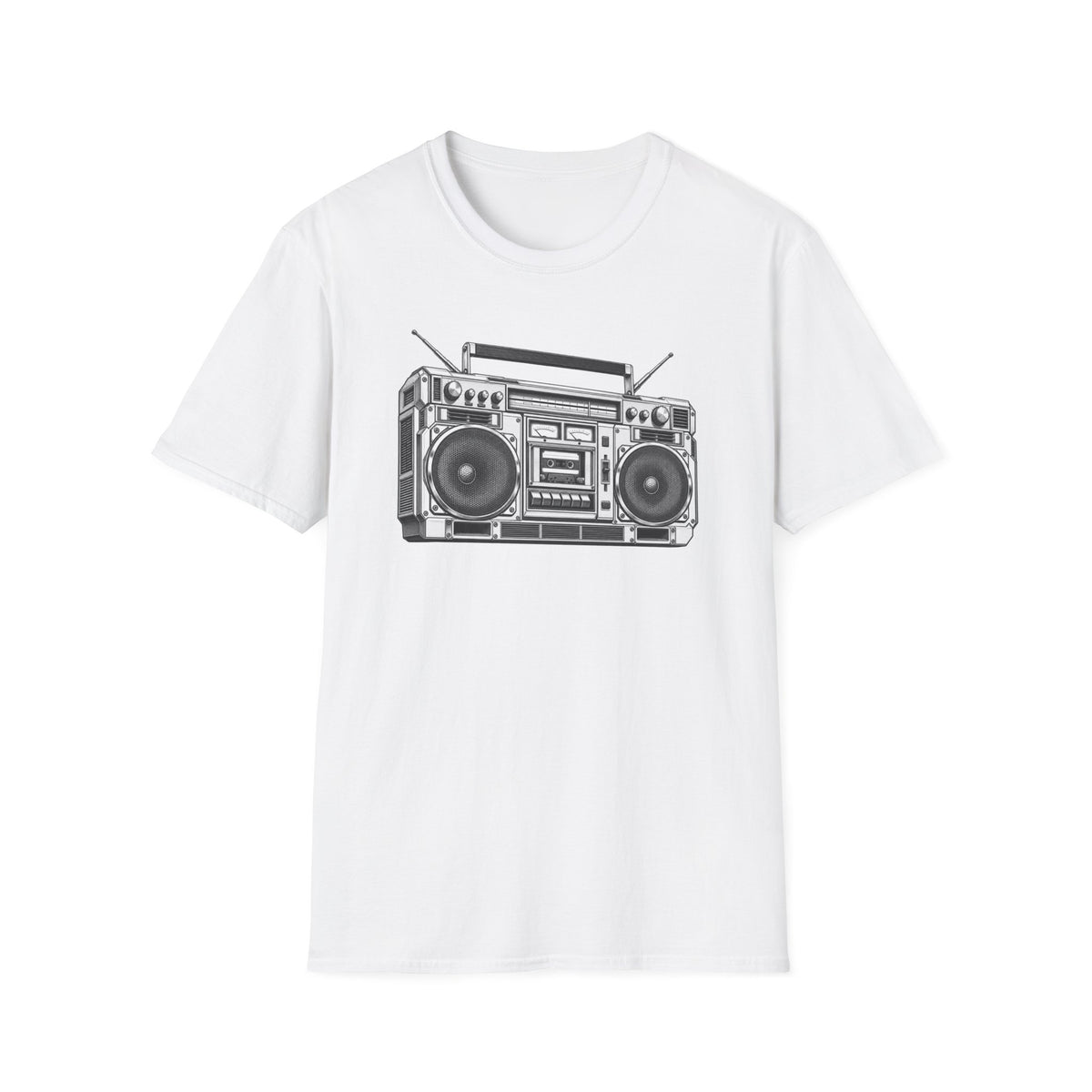 Boombox T-Shirt, Retro Music Shirt, Vintage Cassette Radio Tee, 80s 90s Nostalgia, Music Lover Gift
