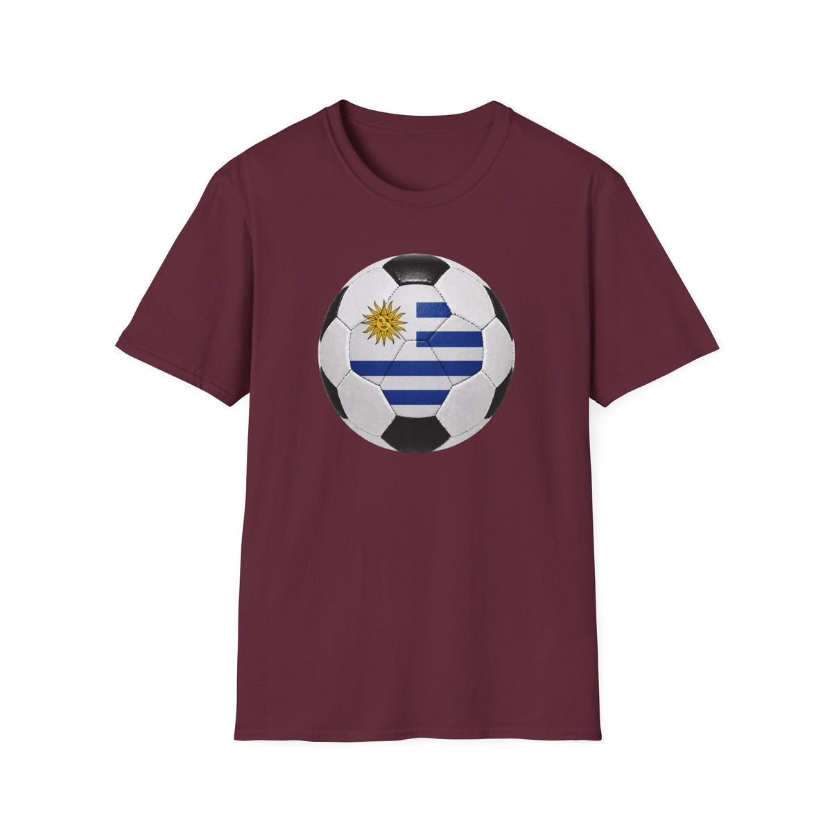 Uruguay Soccer Ball Shirt, Uruguay Futbol Tee, Blue White Soccer T-Shirt, Game Day Fan Shirt, Sports Gift