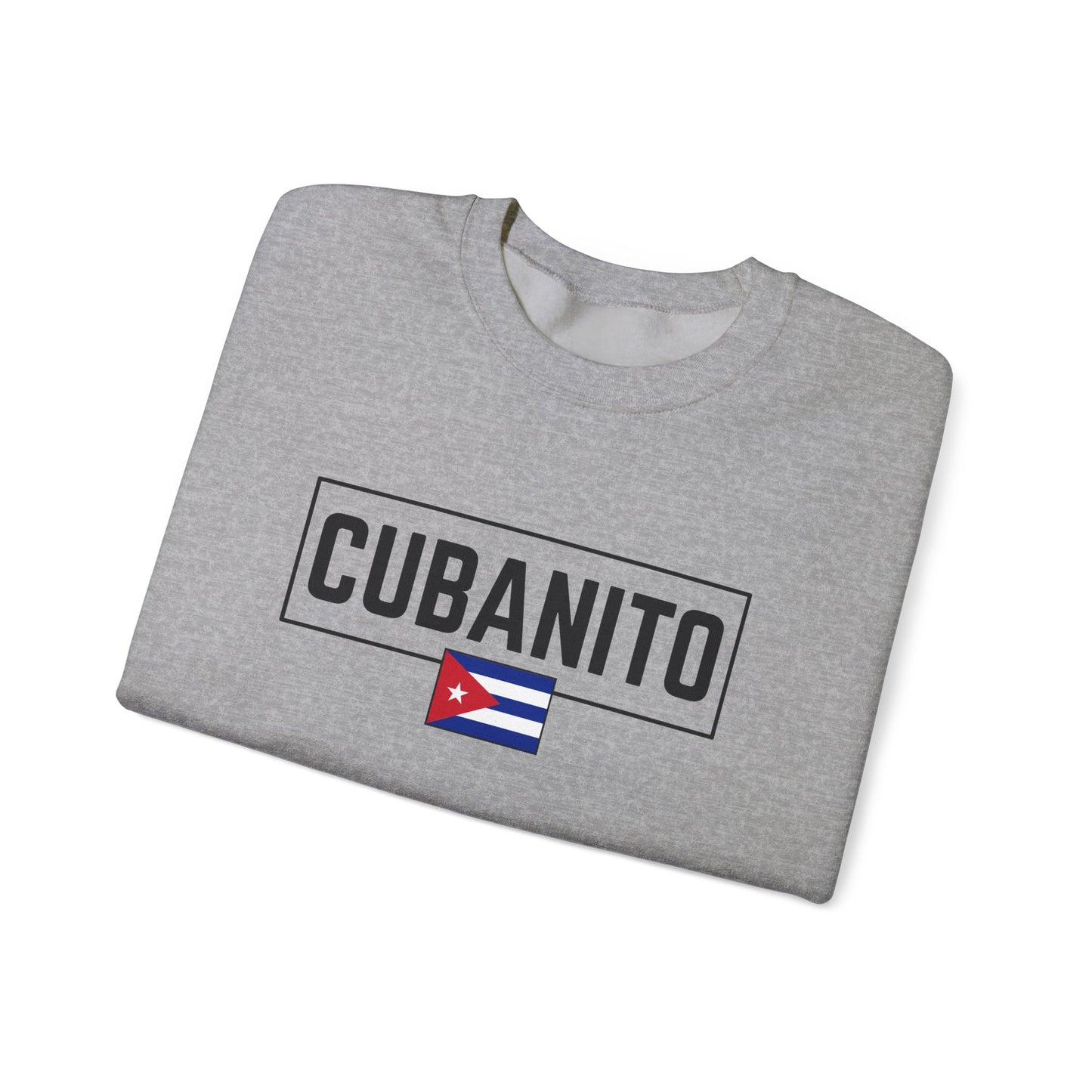 CUBANITO Sweatshirt – Cuban Flag Sweatshirt for Men, Latino Pride Sweatshirt, Cuba Heritage Top, Cuban Culture Graphic Sweatshirt