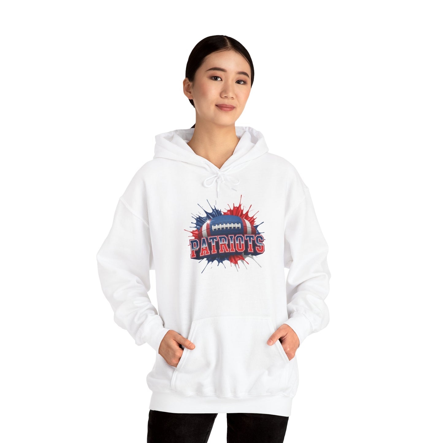 New England Football Hoodie, New England Team Hoodie, Football Gift for New England Fans, Game Day Sports Fan Apparel, Football Fan Gift