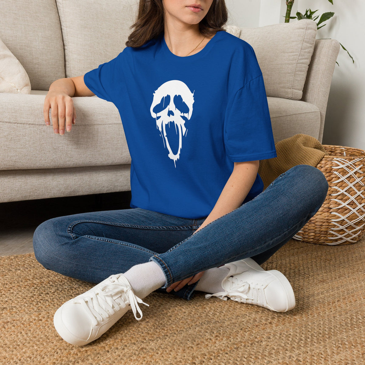 Scream Villain Ghost face Softstyle T-Shirt, Scream Scary Movie Tee, Halloween Shirt, Horror Movie Gift, Ghost Horror Gift