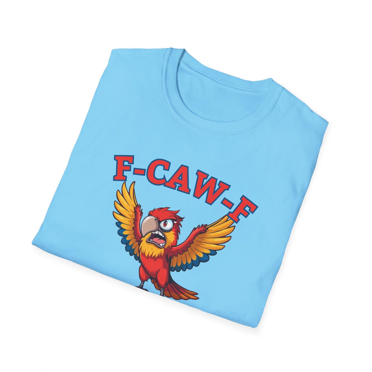 Funny F-CAW-F Macaw Parrot T-Shirt, Parrot Lover Shirt, Macaw Tee, Humorous Top, Macaw Parrot Apparel, Gift for him, Gift for her