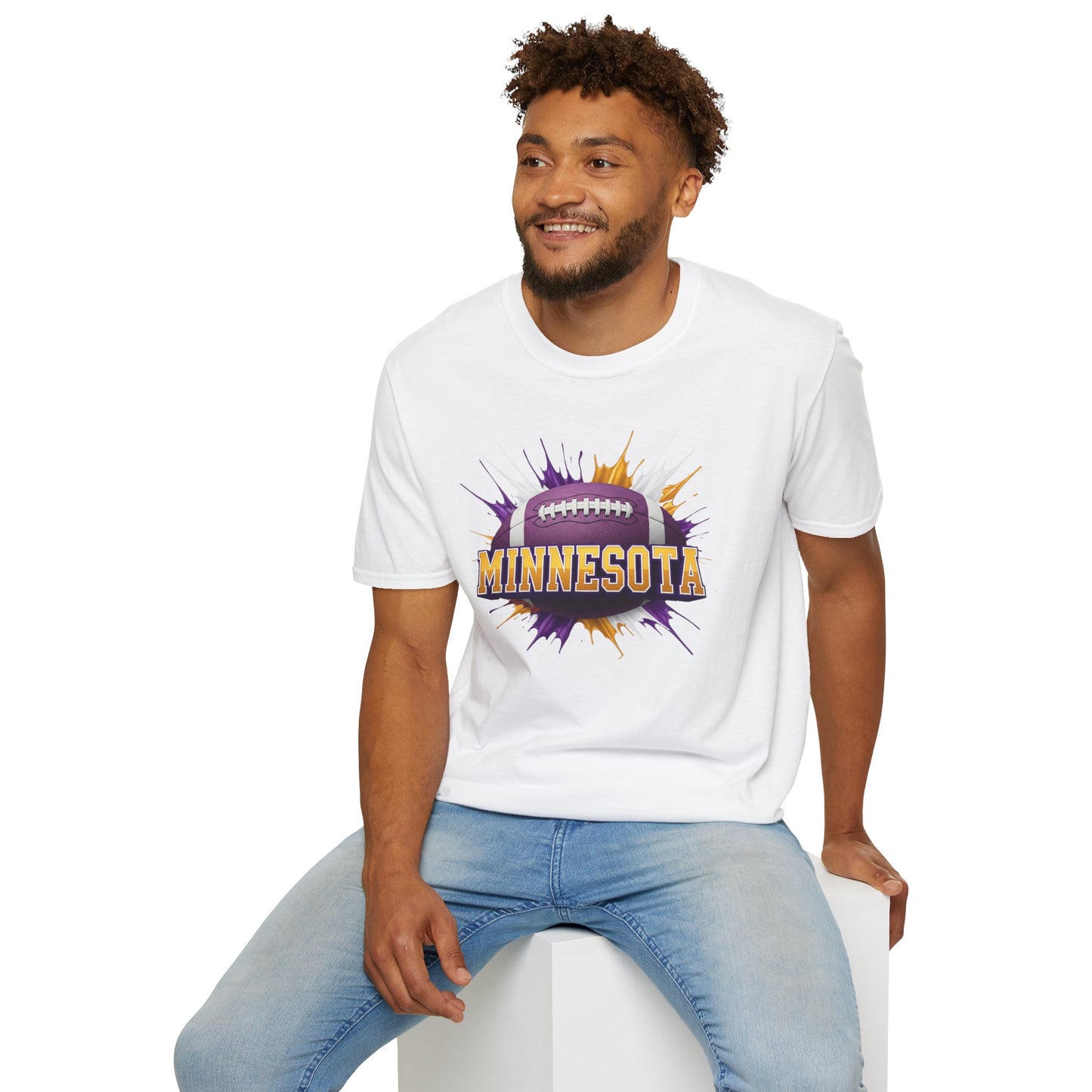 Minnesota Football Unisex T-Shirt, Minnesota Team Tee, Football Gift for Minnesota Fans, Game Day Shirt, Sports Fan Apparel Football Tee