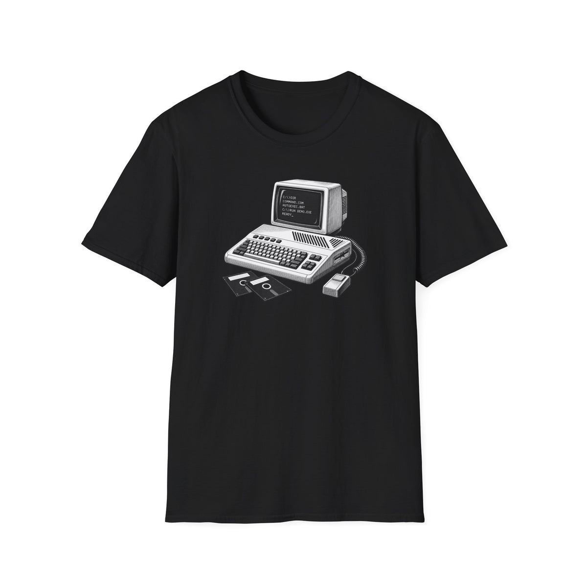 Vintage Computer T-Shirt, Retro Tech Shirt, Floppy Disk Tee, Programmer Gift, Computer Nerd Shirt