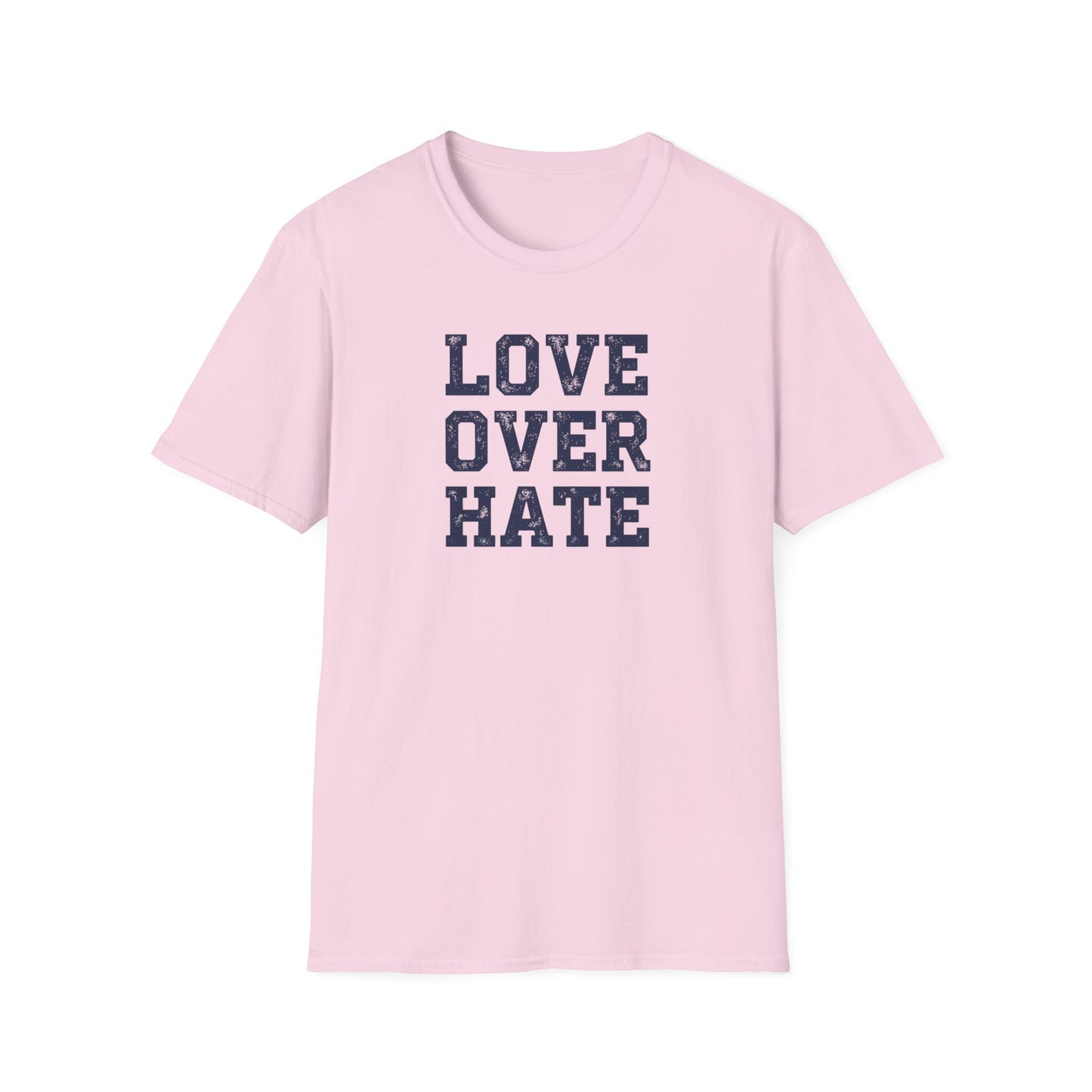 Love Over Hate T-Shirt – Inspirational Christian Shirt, Positive Message Tee, Motivational Faith Apparel