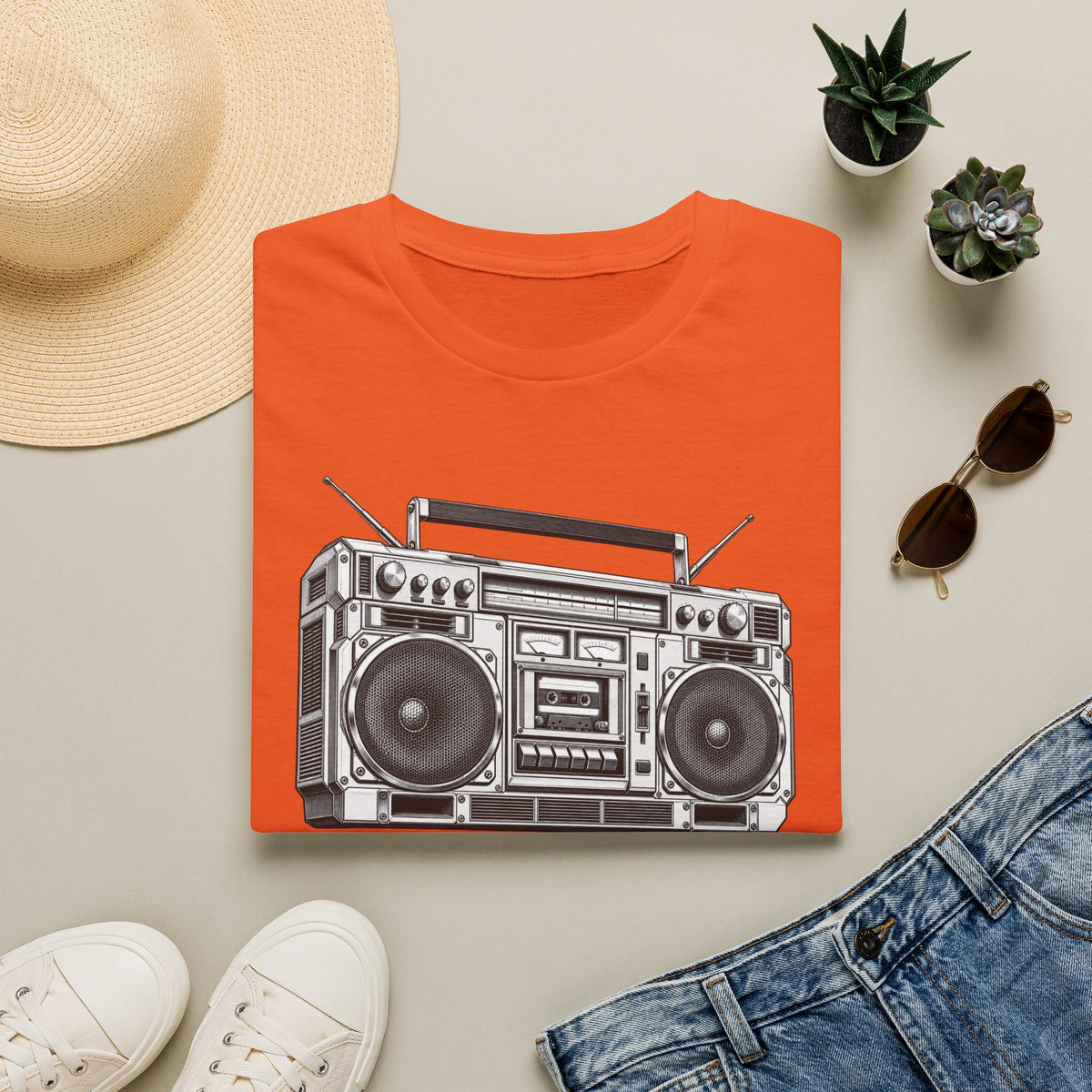 Boombox T-Shirt, Retro Music Shirt, Vintage Cassette Radio Tee, 80s 90s Nostalgia, Music Lover Gift
