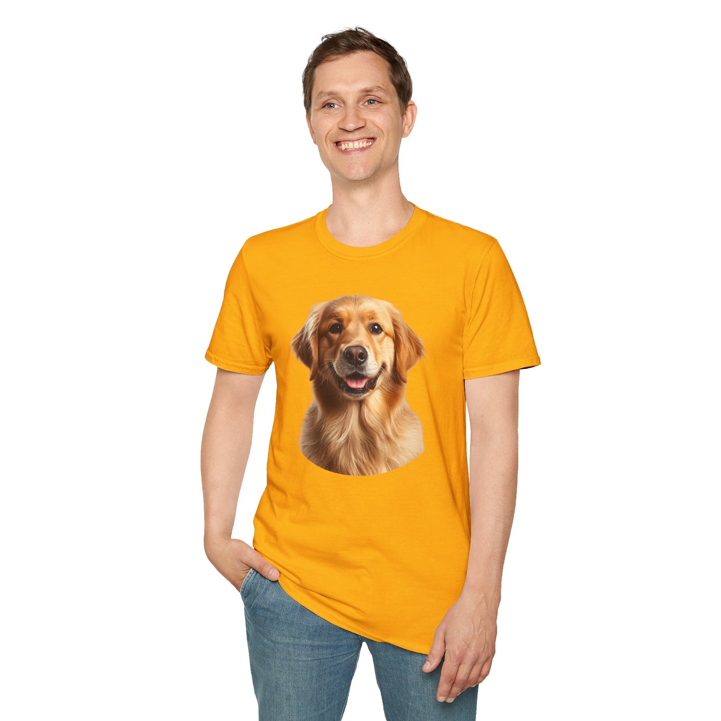 Golden Retriever Dog Portrait Shirt – Lab Dog Lover Gift, Cute Dog Mom Tee, Dog Dad Shirt, Pet Breed Apparel