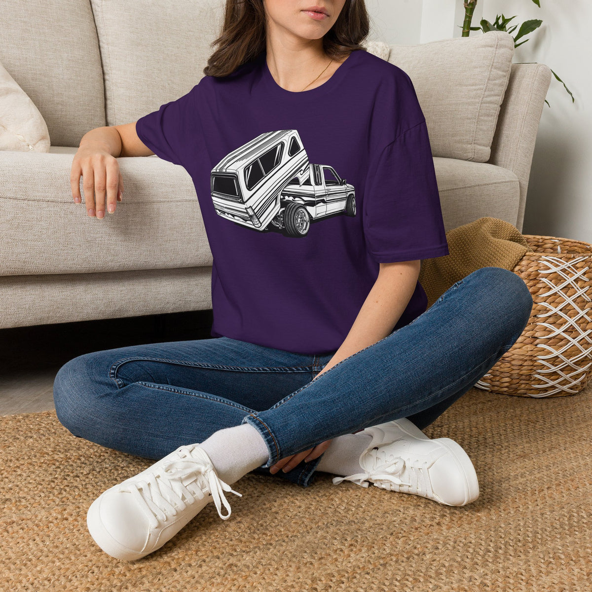 Mini Truck Lowrider Shirt, Lowrider Bed Dancer Truck T-Shirt, Custom Lowered Truck Tee, Car Enthusiast Gift