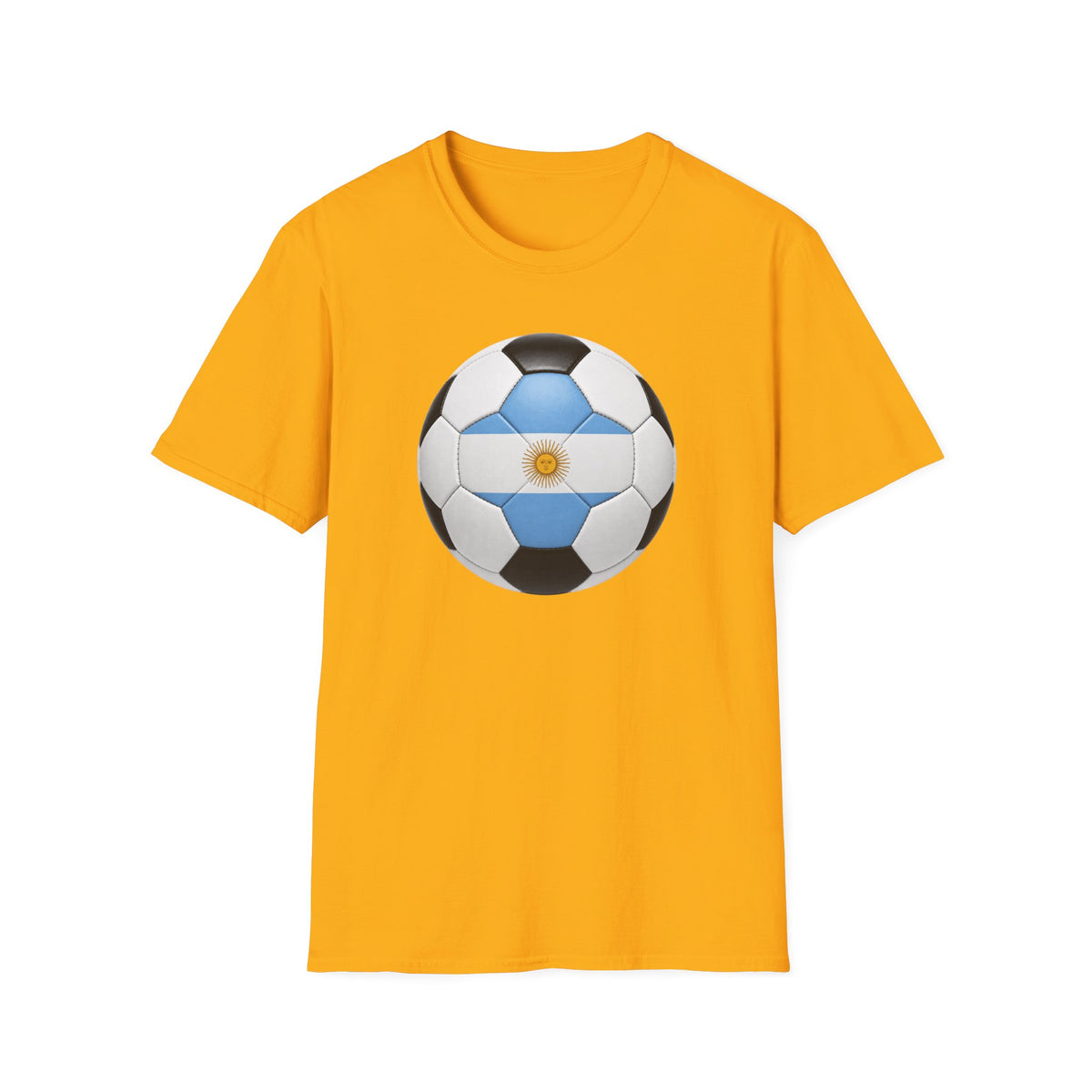 Argentina Soccer Ball Shirt, Argentina Futbol Tee, Light Blue White Soccer T-Shirt, Game Day Fan Shirt, Sports Gift